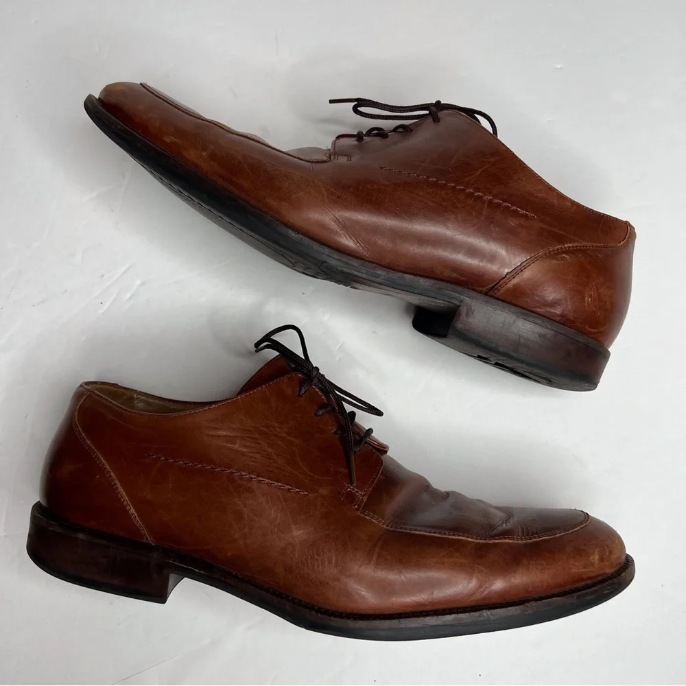 Johnston & Murphy Signature Series Brown Oxford Dress Shoes Size 11